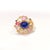 "Capri" Vintage Sapphire & Rose Cut Diamond & Sapphire, Ring -18k Gold & Silver For Sale - Image 16 of 18