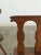 W15 D17 H33 SW14.75 SD13 SH17.5 A striking set of six vintage dining chairs featuring sculptural carved wood backrests...