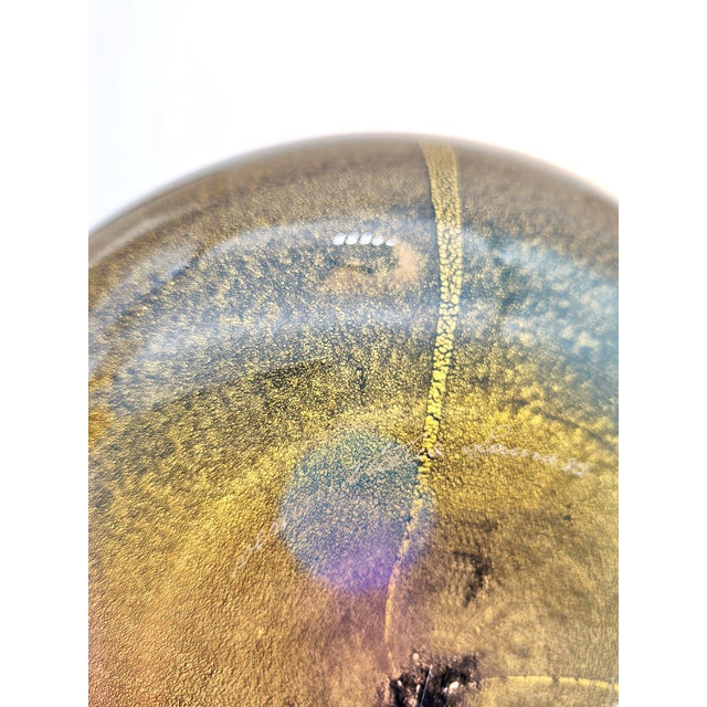 1980s Sommersi Oro Vase by Laura de Santillana for Venini, 1985 For Sale - Image 5 of 10