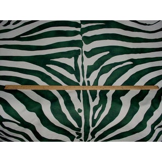 Lee Jofa 2017154 Dinisen Print Forest Zebra Stripe Upholstery Fabric - 1-7/8 Yards For Sale