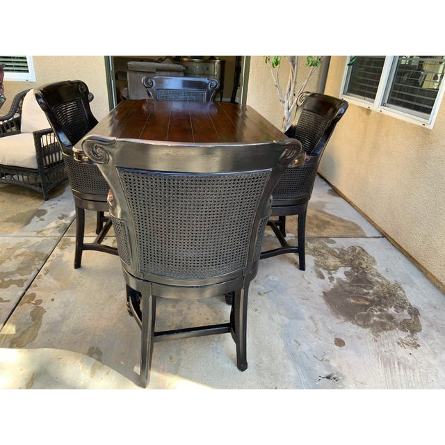 Tommy Bahama Kingstown Sienna Bistro Dining Table & 4 Chairs Chairish