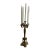 Vintage Large Brass Electric 5 Candle Light Candleabra Table Lamp 34" For Sale