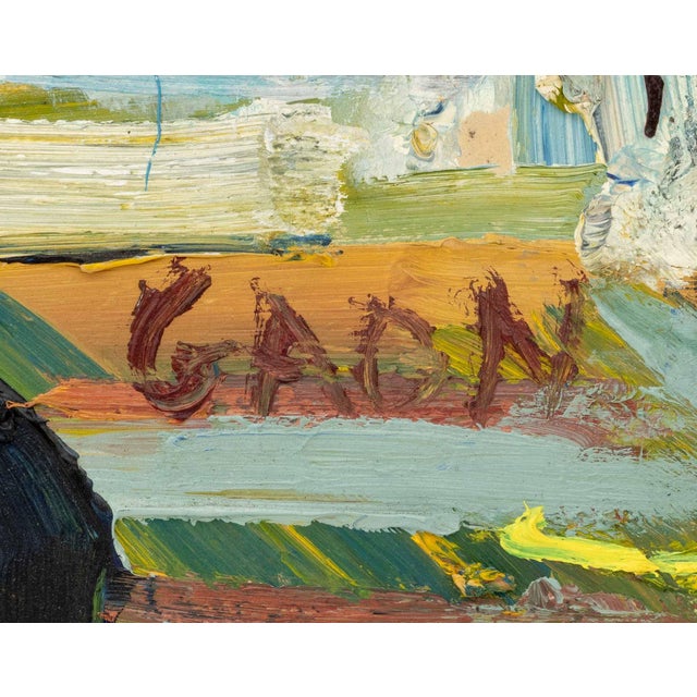 Simon Gaon Expressionist Figural Scene Oil For Sale In New York - Image 6 of 7