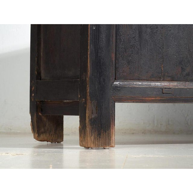 Antique Black Painted Sideboard For Sale - Image 3 of 13