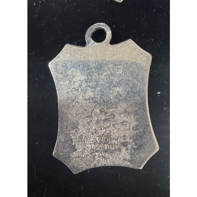 925 Sterling Silver Nefertiti Pendant Made In Italy Handmade in Italy marked Italy and by the maker, also marked and...