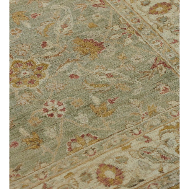1990s Mansour Handwoven Wool Agra Inspired Rug For Sale In Los Angeles - Image 6 of 8