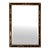 1950s Mid Century Hollywood Regency Chinoiserie Black & Gold Wall Mirror For Sale