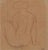Aristide Maillol, Nude Woman Sanguine Drawing, 19th Century, Sanguine on Paper For Sale