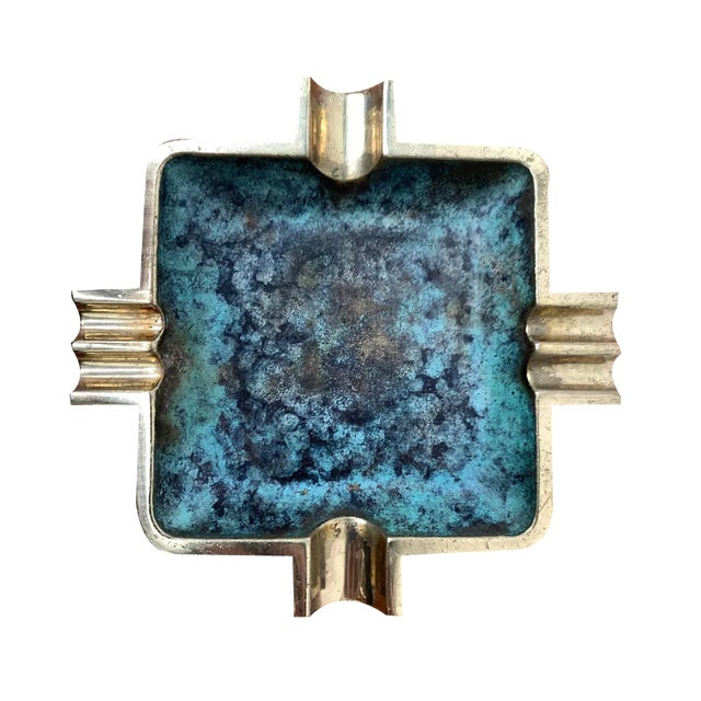 Mid-Century Brass Ashtray, 1950s For Sale