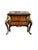 An elegant mid-20th century French Louis XIV style bombe commode, richly crafted in walnut and adorned with intricate...