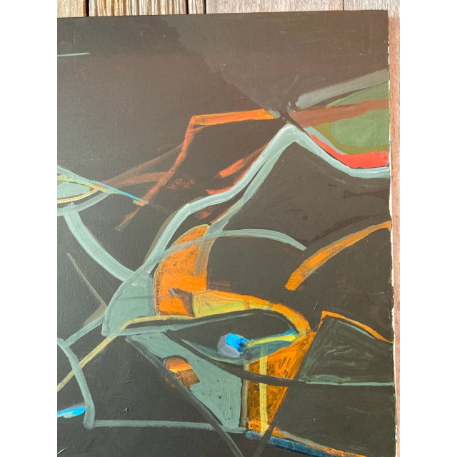 1960s 1960s Minimalist Abstract Oil Painting on Canvas For Sale - Image 5 of 11