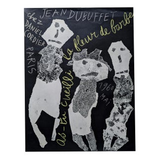 Jean Dubuffet, Composition with Characters, Lithograph, 1960 For Sale