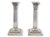 A stunning pair of antique Gorham sterling silver candlesticks, beautifully crafted in a classical Corinthian column...