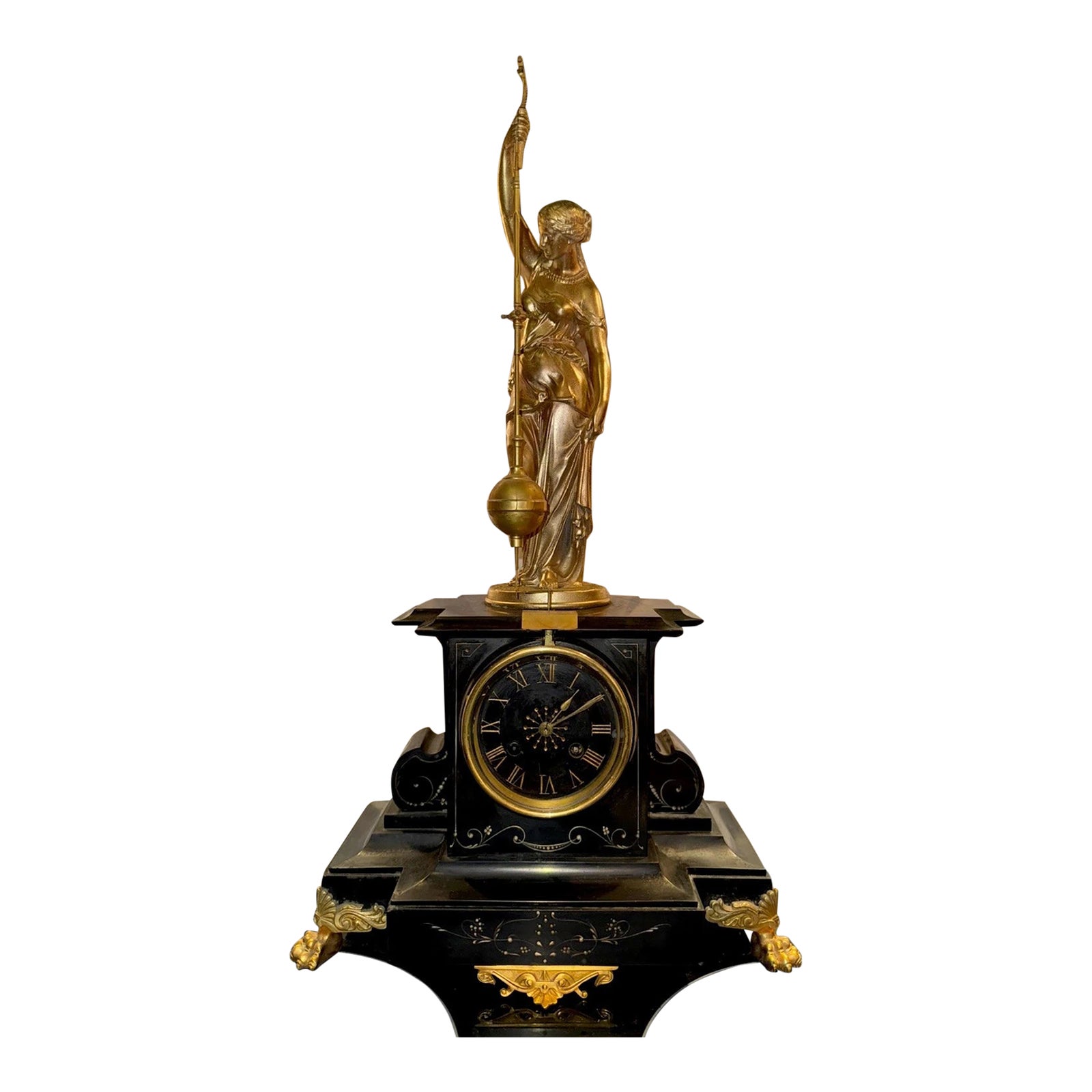 19th Century French Conical Mystery Clock by Eugène Farcot | Chairish