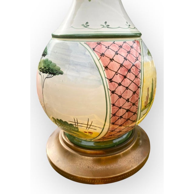 Vintage 1950’s Italian Bitossi Pottery Table Lamp For Sale - Image 9 of 18