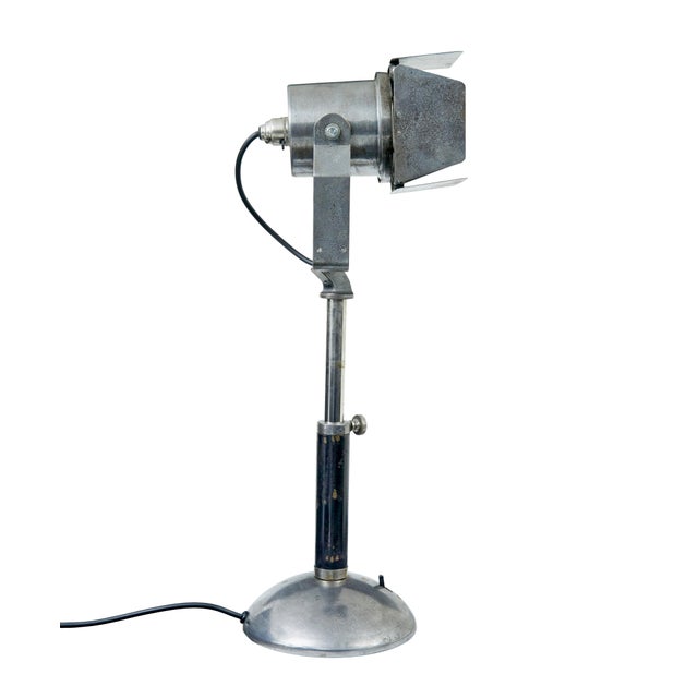 Industrial Mid-Century Adjustable Industrial Desk Lamp, 1950s For Sale - Image 3 of 8