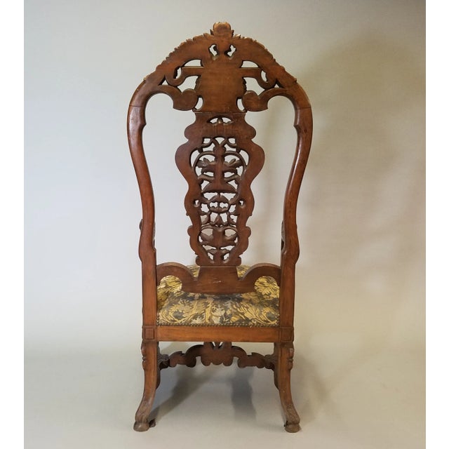 Circa 1870 Louis XV Renaissance Style Walnut Armchairs - a Pair For Sale - Image 4 of 9