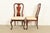 Thomasville Queen Anne Carved Solid Mahogany Dining Chairs, Set of Eight For Sale In South Bend - Image 6 of 15