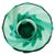 Mid-Century German Green and White Hand-Blown Glass Vase, 1960s For Sale - Image 6 of 8