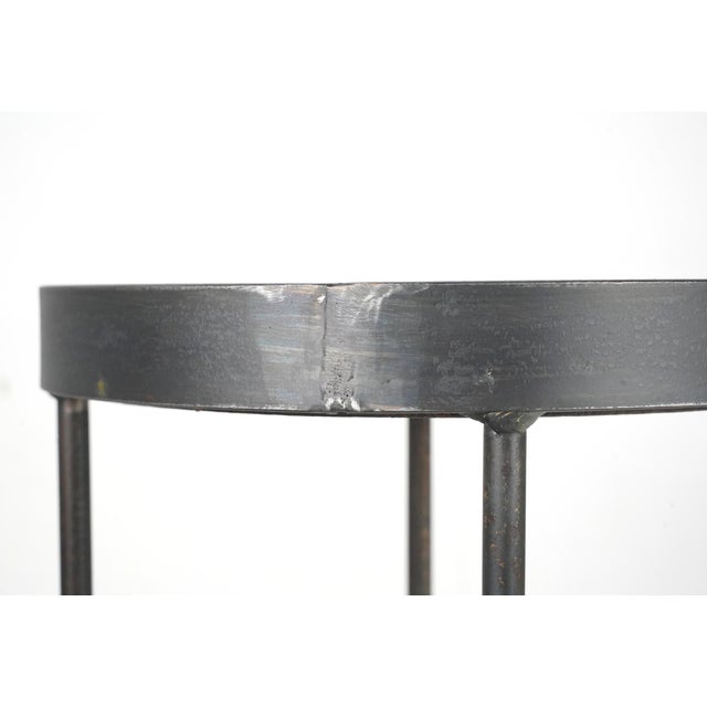 Industrial Wichita Water Dept. Water Meter Metal Stool or Side Table Stand For Sale - Image 3 of 9