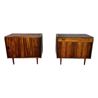 Vintage Danish Rosewood Sideboards, 1960s, Set of 2 For Sale
