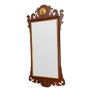Henkel Harris Chippendale Style Mahogany Wall Mirror