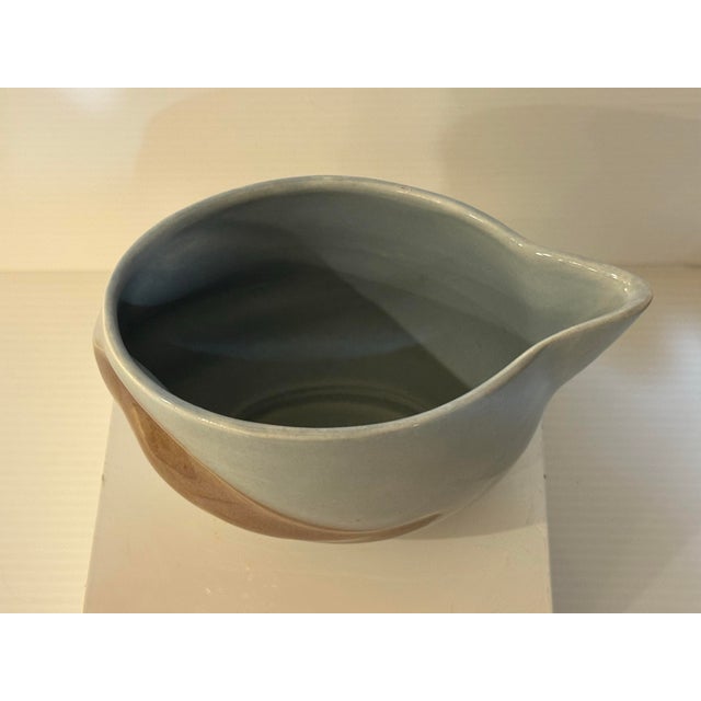 Mid 20th Century Laurentian Pottery “Tundra” Quebec Canadian Syrup Jug 3” T For Sale - Image 11 of 12