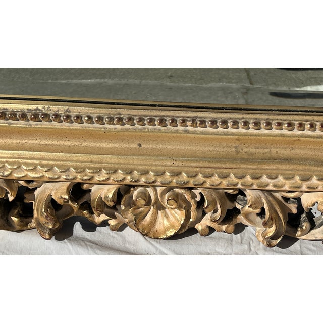 Vintage Florentine Style Shell & Acanthus Leaf Mirror For Sale - Image 13 of 17