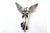 Relief Silver Guardian Angel with Applications and Hanging Ring, in Very Good conditions. Designed from 2000 This piece...