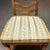 Rare 1966 Thomasville Formal Ladderback Style Dining Chairs Original Yellow Patterned Upholstery For Sale - Image 10 of 16