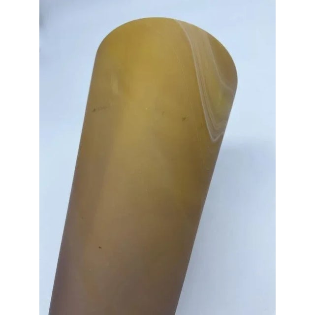 Metal 1960s Art Deco Art Glass Bronze Mounted Epergne Vase For Sale - Image 7 of 8