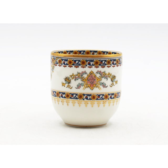 Ceramic Late 19th Century Set of 4 Demitasse Cups & Saucers From Limoges, France For Sale - Image 7 of 10