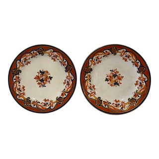 Mid 19th Century William Brownfield Imari Plates - Pair For Sale