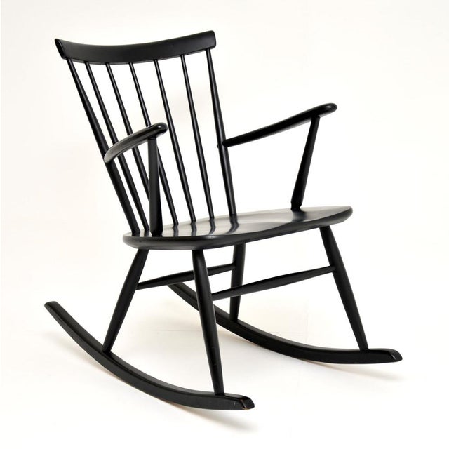 Swedish Rocking Chair by Roland Rainer for Hagafors, 1960s For Sale - Image 13 of 13