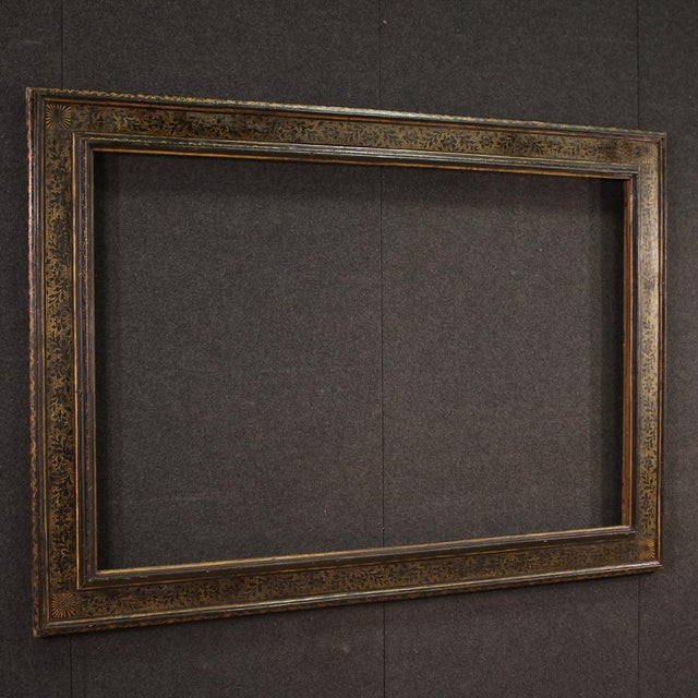 20th Century Lacquered and Gilded Tuscan Frame, 1930s For Sale - Image 11 of 16