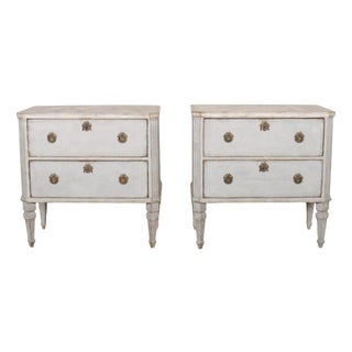 Swedish Painted Commodes, Set of 2 For Sale