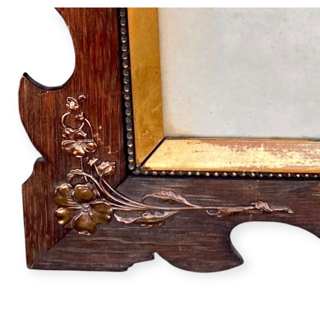 Art Nouveau Large Art Nouveau Lithograph Arthur Augustus Dixon the Sleeping Minstral 19th C, Framed For Sale - Image 3 of 16