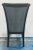Wood Modern Black Velvet and Silver Croc Dining Chairs Set of 6 For Sale - Image 7 of 7