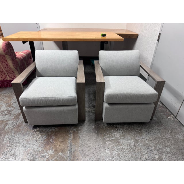 Vanguard Troy Club Chairs by Thom Filicia, a Pair | Chairish