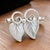 1990s Georg Jensen Estate Vine Leaves Brooch Silver For Sale - Image 10 of 12