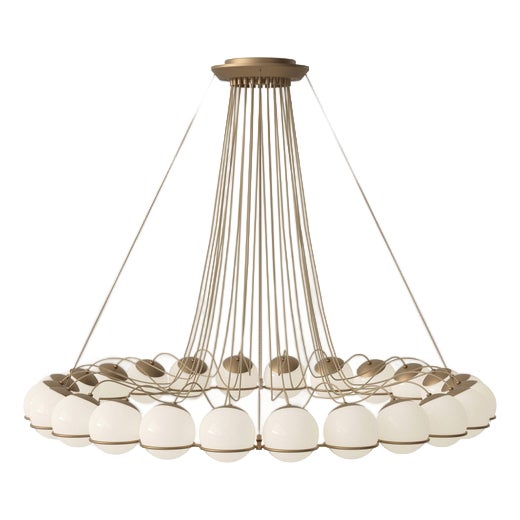 Mid-Century Modern Model 2109/24/14 Chandelier by Gino Sarfatti For Sale