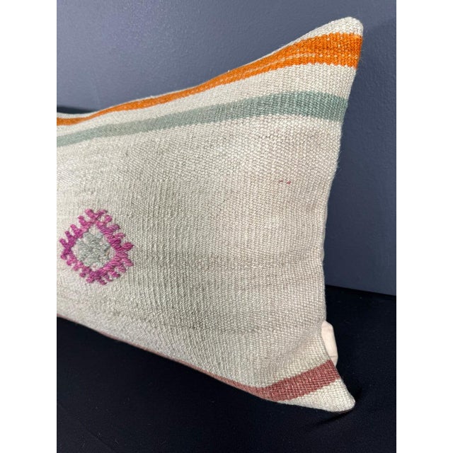 Turkish Hemp Pillow Cushion Natural Beige Pink Pillow Cushion Cover 16 "x 24" #30017 Enhance your home decor with our...