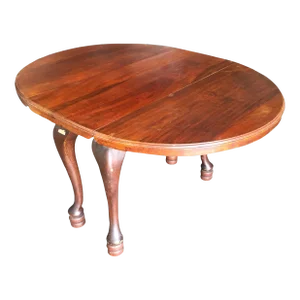 1930s Antique Drop Leaf French Country Mahogany Table