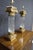 Neoclassical Style Pair of Design Guild Brass & Glass Column Lamps For Sale - Image 4 of 16