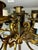 Metal Single Antique Gothic Revival Brass 6 Light Candelabra For Sale - Image 7 of 18