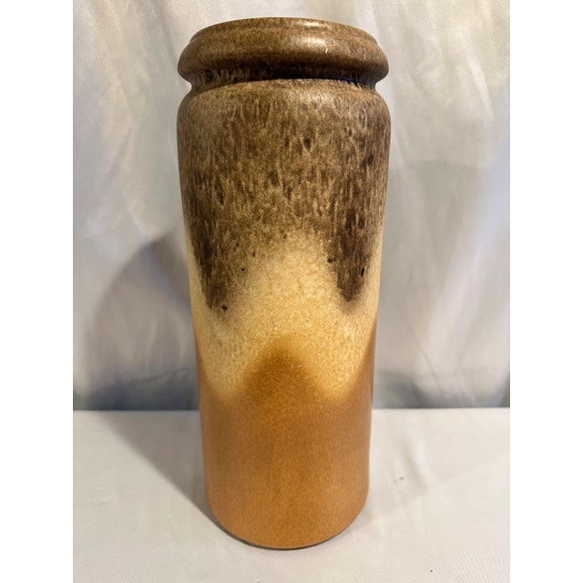 1960s Mid-Century Art Pottery Vase Large Scale 16.5” Ceramic Germany For Sale - Image 5 of 5