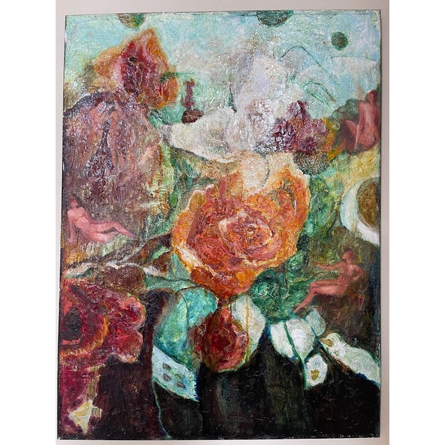 " Garden Nymphs" Original Oil Painting by Sonia Gold For Sale - Image 14 of 15