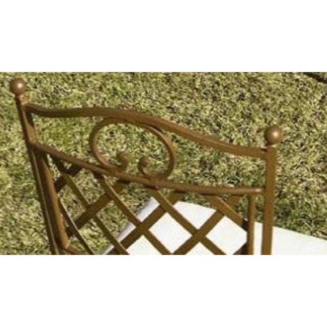 Armchair / Chair in Wrought Iron, Garden Furniture, Indoor and Outdoor For Sale - Image 9 of 18