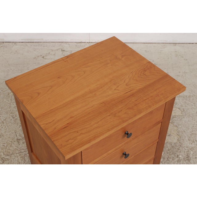 Wood Gat Creek Cherry 4 Drawer Nightstand For Sale - Image 7 of 15