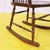 2000 - 2009 Wooden Rocking Chair with Turned Backrest Decoration For Sale - Image 5 of 10